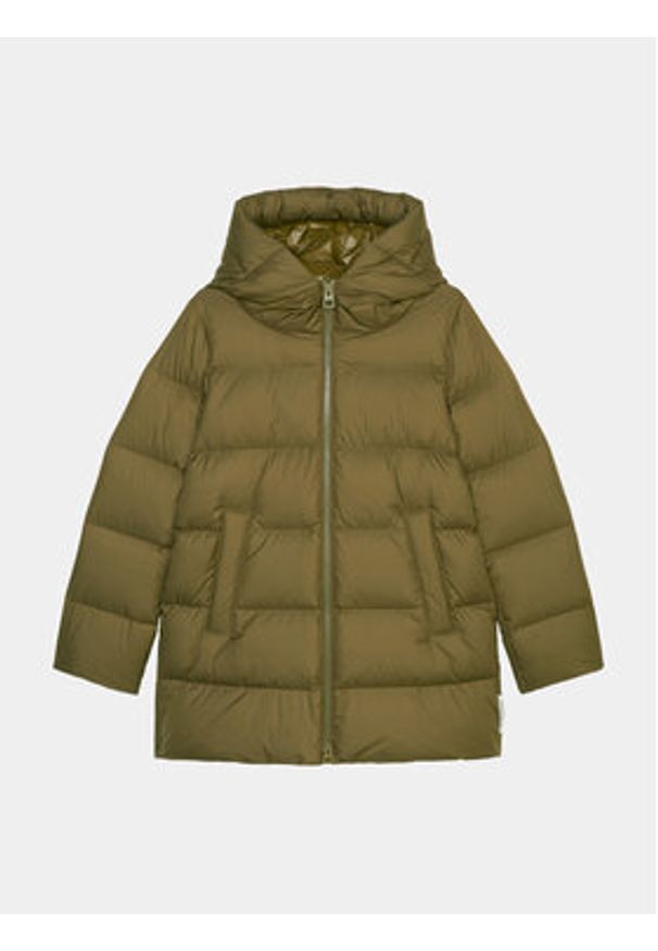 Marc O'Polo Kurtka puchowa 309087470179 Zielony Regular Fit. Typ kołnierza: polo. Kolor: zielony. Materiał: syntetyk, puch