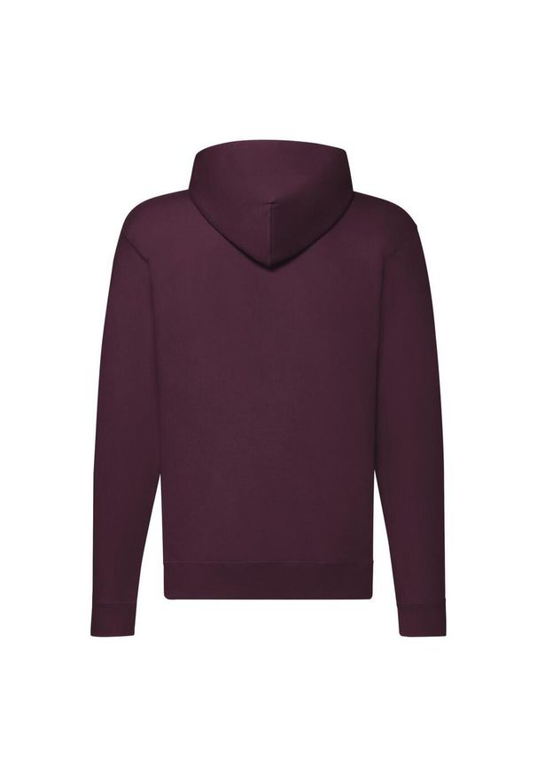 FRUIT OF THE LOOM - Klasyczna Kurtka Z Kapturem Dla Dorosłych Unisex. Typ kołnierza: kaptur. Kolor: czerwony, wielokolorowy, brązowy