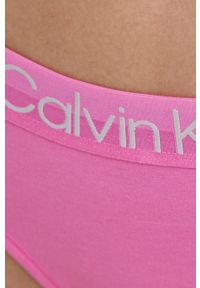 Calvin Klein Underwear Figi kolor różowy z bawełny. Kolor: różowy. Materiał: bawełna. Wzór: gładki #3