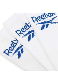 Reebok Zestaw 3 par wysokich skarpet unisex R0255-SS24 (3-pack) Biały. Kolor: biały