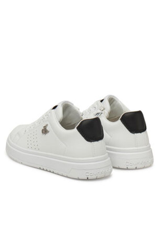 Calvin Klein Jeans Sneakersy V3X9-82085-1355X002 Biały. Kolor: biały. Materiał: skóra