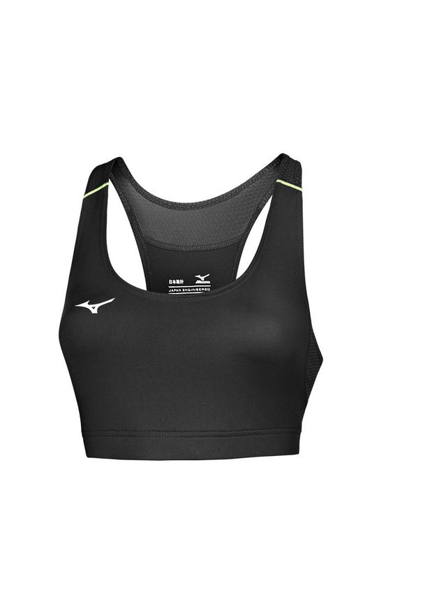 Stanik fitness cardio Mizuno Premium. Kolor: czarny. Sport: fitness