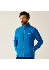 Regatta - Hadfield Męski polar do chodzenia z pełnym zamkiem błyskawicznym. Kolor: niebieski. Materiał: polar, poliester. Sport: turystyka piesza