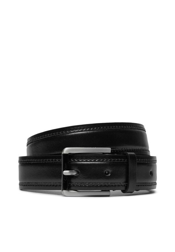 Calvin Klein Pasek Damski Ck Must Square Bombai Belt 30Mm K60K611393 Czarny. Kolor: czarny. Materiał: skóra