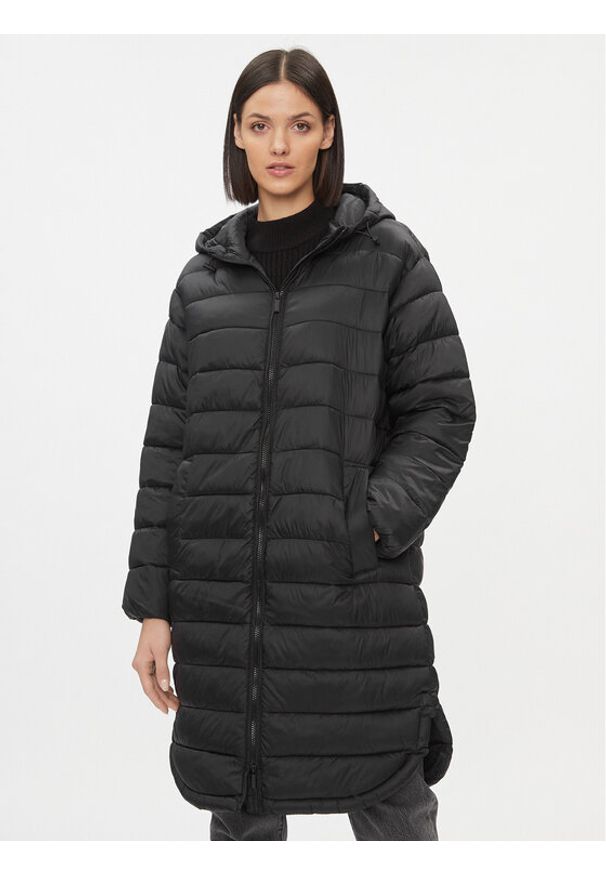 only - ONLY Płaszcz zimowy 15300258 Czarny Regular Fit. Kolor: czarny. Materiał: syntetyk. Sezon: zima