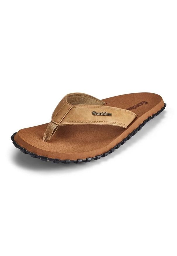 Japonki Gumbies Vegovert Flip-Flops Unisex Tan GU-FFVEG128 brązowe. Okazja: na spacer. Kolor: brązowy. Materiał: guma