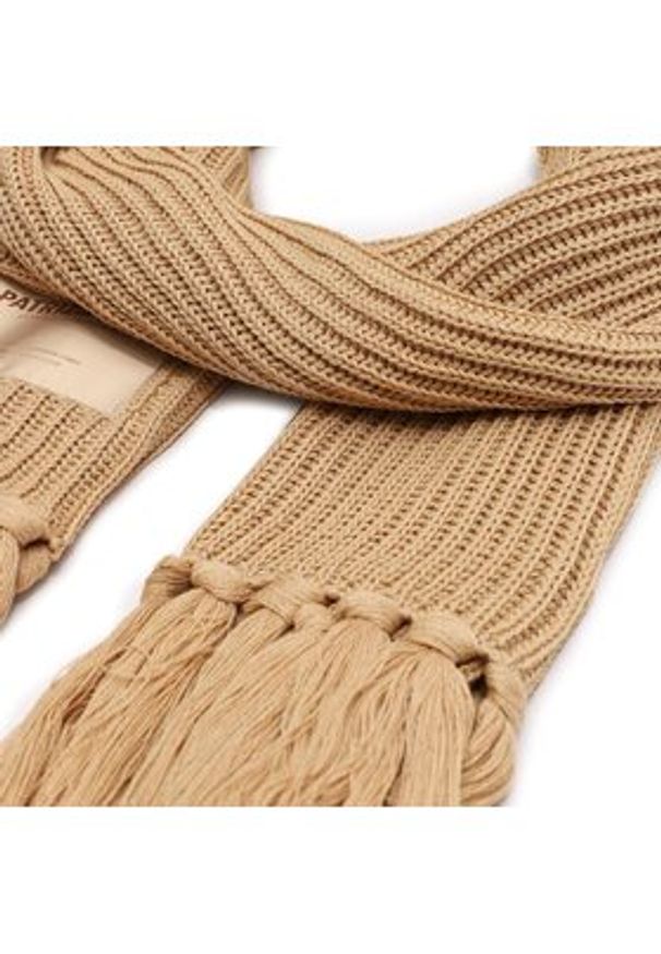 Patrizia Pepe Szal 2F0049/K070-B778 Beżowy. Kolor: beżowy. Materiał: materiał