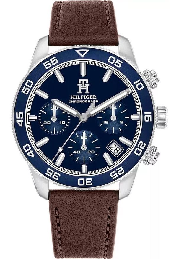 TOMMY HILFIGER - Zegarek Męski Tommy Hilfiger TH85 Chronograph 1792163 + BOX