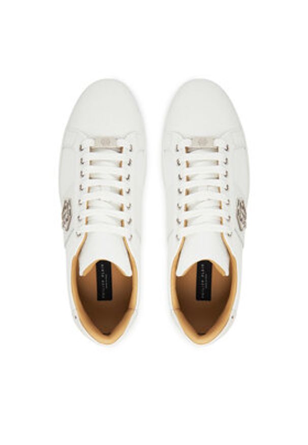 Philipp Plein - PHILIPP PLEIN Sneakersy PAES USC0768 PLE005N01 Biały. Kolor: biały. Materiał: skóra
