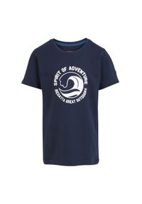 Regatta - T-shirt Dziecięca Z Motywem Fali Bosley VII. Kolor: niebieski