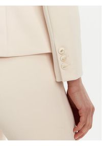 Elisabetta Franchi Marynarka GI-142-51E2-V700 Écru Regular Fit. Materiał: syntetyk #3