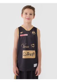 4f - 4F Koszulka meczowa replika wyjazdowa z sezonu 2024/25 dziecięca 4F x PLK - Trefl Sopot - multikolor 146/152 (10-12 lat). Typ kołnierza: dekolt w serek. Kolor: wielokolorowy. Materiał: syntetyk, włókno, materiał, dzianina. Wzór: gładki, aplikacja, napisy, ze splotem, nadruk. Sezon: lato. Sport: koszykówka, fitness
