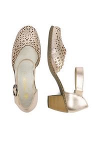 Rieker Półbuty CEO-40902-90 Złoty. Kolor: złoty. Materiał: skóra, syntetyk #5