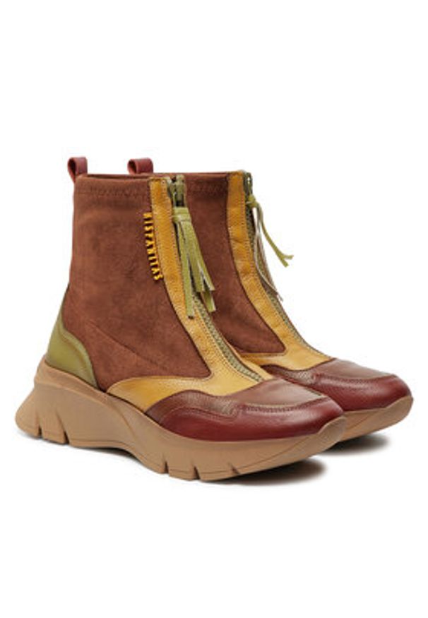 Hispanitas Botki Cervo-I24 CHI243628 Brązowy. Kolor: brązowy. Materiał: skóra