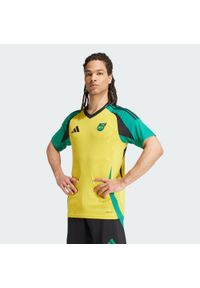 Adidas - Koszulka Jamaica 24 Home. Kolor: żółty. Materiał: materiał #1