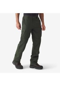 SOLOGNAC - Spodnie cargo Solognac 100 Warm. Materiał: materiał. Sport: outdoor