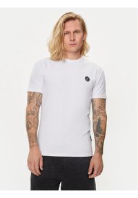 Just Cavalli T-Shirt 76OAHE12 Biały Regular Fit. Kolor: biały. Materiał: bawełna