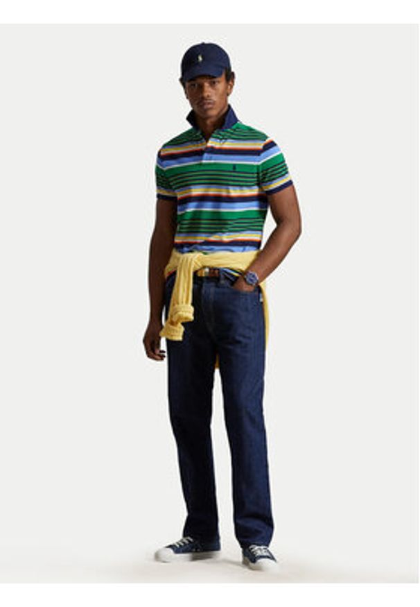 Polo Ralph Lauren Polo 710A12182001 Kolorowy Regular Fit. Typ kołnierza: polo. Materiał: bawełna. Wzór: kolorowy