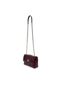 Tory Burch Torebka Kira Diamond 169326 Bordowy. Kolor: czerwony. Materiał: skórzane