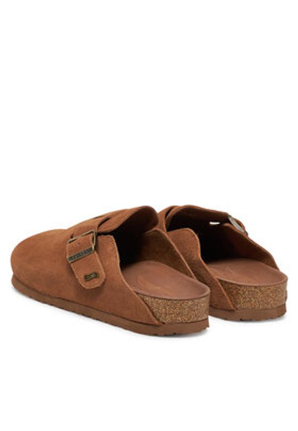 skechers - Skechers Klapki Arch Fit Granola-Happy Friday 158830/CSNT Brązowy. Kolor: brązowy. Materiał: zamsz, skóra