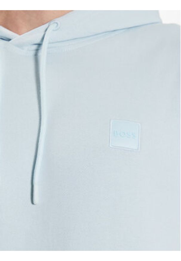BOSS - Boss Bluza 50468445 Niebieski Regular Fit. Kolor: niebieski. Materiał: bawełna