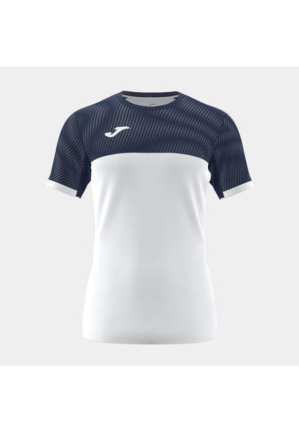 Koszulka tenisowa męska Joma Montreal Short Sleeve T-Shirt. Kolor: niebieski, biały, wielokolorowy. Długość rękawa: krótki rękaw. Długość: krótkie. Wzór: haft. Sport: tenis