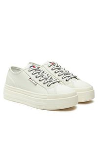 Tommy Jeans Trampki Foxing EN0EN02714 Écru. Materiał: skóra #5