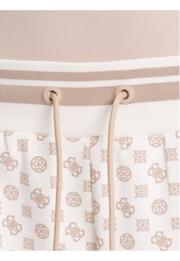 Guess Spodnie dresowe V5YB20 KB212 Écru Regular Fit. Materiał: syntetyk