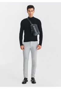 Pako Lorente - PAKO LORENTE – Czarna torba saszetka na ramię. Kolor: czarny. Materiał: skóra, nylon #4