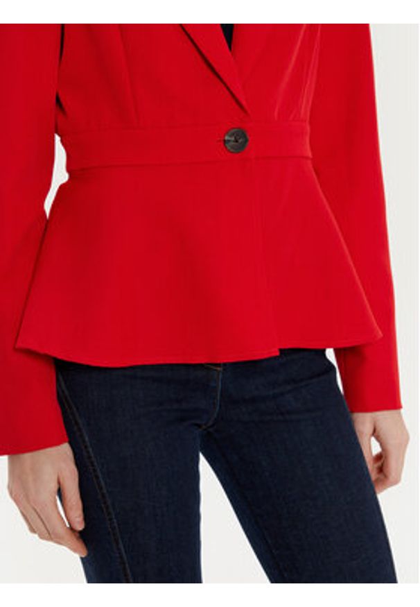 Vero Moda Marynarka Tahina 10318703 Czerwony Slim Fit. Kolor: czerwony. Materiał: syntetyk