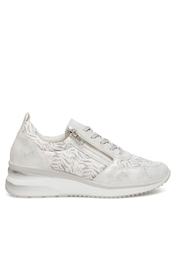 Remonte Sneakersy D2401-91 Srebrny. Kolor: srebrny. Materiał: materiał