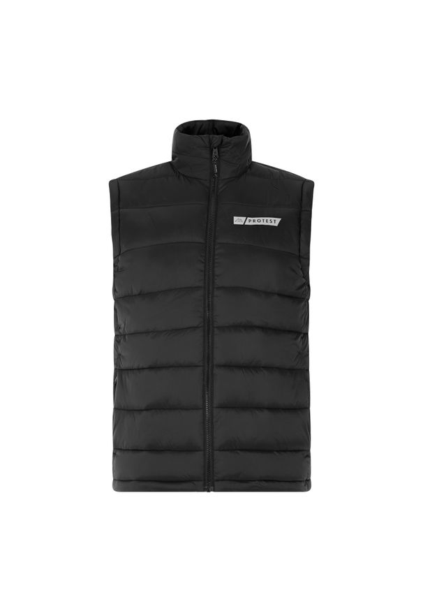 Kurtka puchowa bez rękawów Protest Shelf. Kolor: czarny. Materiał: puch. Długość rękawa: bez rękawów