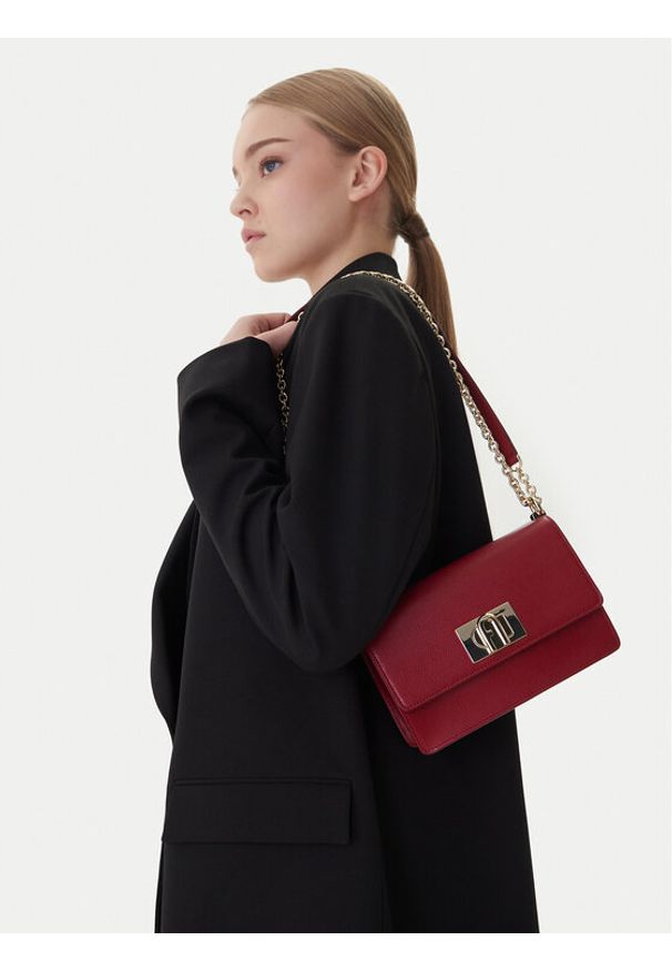 Furla Torebka 1927 BAFKACO-ARE000-CGQ001-1-007-20-BG-B Bordowy. Kolor: czerwony. Materiał: skórzane