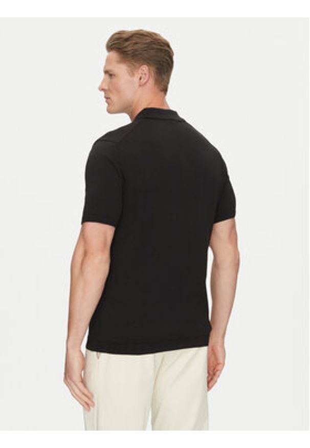 Calvin Klein Polo K10K114476 Czarny Regular Fit. Typ kołnierza: polo. Kolor: czarny. Materiał: bawełna