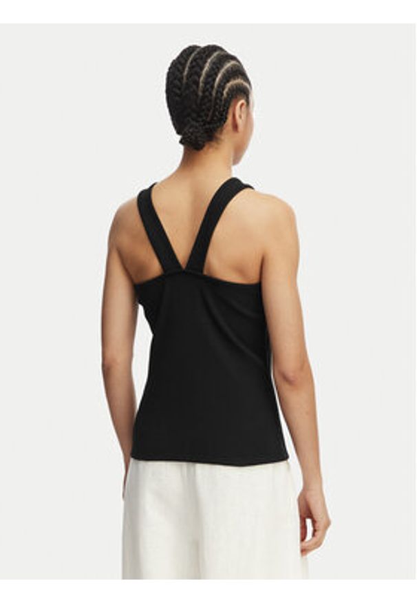 Liu Jo Beachwear Top VA6122 J4822 Czarny Regular Fit. Kolor: czarny. Materiał: bawełna