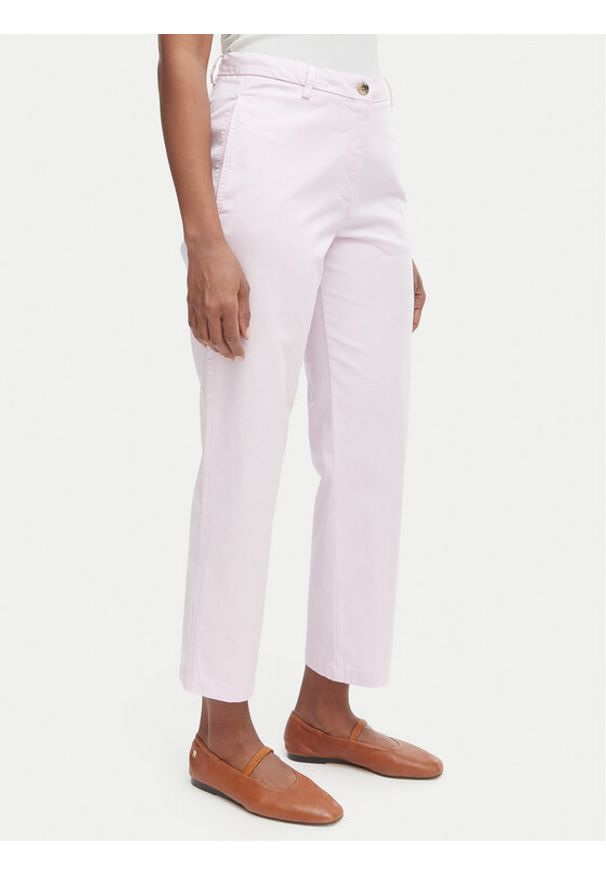 TOMMY HILFIGER - Tommy Hilfiger Chinosy WW0WW49647 Fioletowy jasny Slim Fit. Kolor: fioletowy. Materiał: bawełna