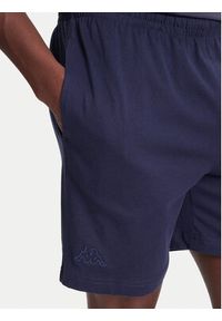 Kappa Szorty materiałowe Logo Korpo Cabas 303HZE0 Granatowy Regular Fit. Kolor: niebieski. Materiał: bawełna #3