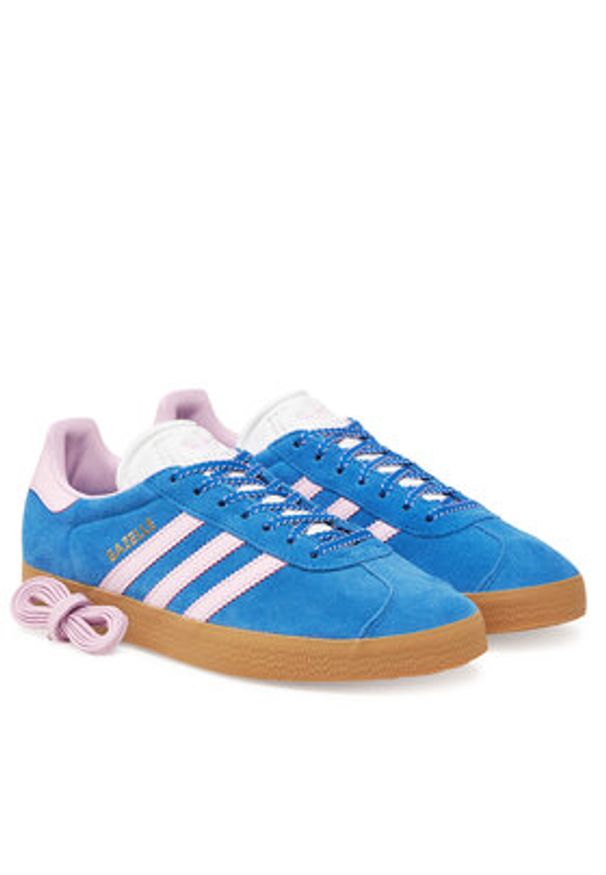Adidas - adidas Sneakersy Gazelle JH7219 Niebieski. Kolor: niebieski. Materiał: skóra, zamsz. Model: Adidas Gazelle