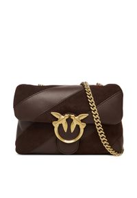 Pinko - PINKO Torebka Love Puff Mini Cl AI 25-26 PLTT 100039 A2JY Brązowy. Kolor: brązowy. Materiał: skórzane, zamszowe #1