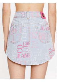 Versace Jeans Couture Spódnica mini 74HAE855 Niebieski Regular Fit. Kolor: niebieski. Materiał: bawełna #6