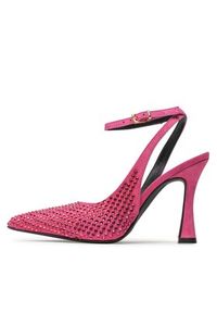Pinko - PINKO Sandały Lisette Slingback PE 23 BLKS1 100566 A0N6 Różowy. Kolor: różowy. Materiał: skóra, zamsz #3