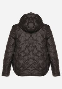 Born2be - Czarna Pikowana Kurtka Przejściowa z Kapturem Arivitte. Okazja: na co dzień. Typ kołnierza: kaptur. Kolekcja: plus size. Kolor: czarny. Materiał: jeans. Styl: casual, elegancki #3