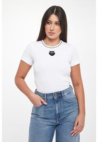 Pinko - T-shirt damski z logo Brugherio PINKO #1