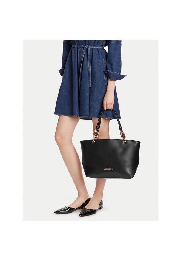 Love Moschino - Torebka LOVE MOSCHINO. Kolor: czarny