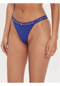 Emporio Armani Underwear Komplet 2 par stringów 164522 4F227 07191 Niebieski. Kolor: niebieski. Materiał: bawełna