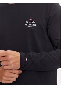 TOMMY HILFIGER - Tommy Hilfiger Longsleeve MW0MW36501 Granatowy Regular Fit. Kolor: niebieski. Materiał: bawełna. Długość rękawa: długi rękaw #4