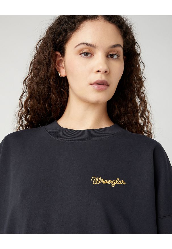 Wrangler - DAMSKA BLUZA WRANGLER RELAXED SWEATSHIRT FADED BLACK 112343708