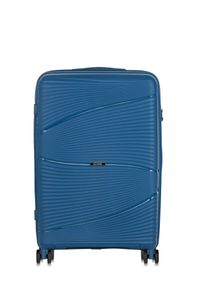 Ochnik - Komplet walizek na kółkach 19"/24"/28" WALPP-0021-61(W24). Kolor: niebieski. Materiał: materiał, poliester, guma #10