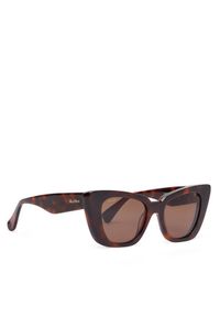 Max Mara Okulary przeciwsłoneczne Glimpse5 MM0099 52E Brązowy. Kolor: brązowy