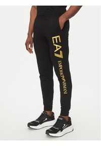 EA7 Emporio Armani Spodnie dresowe 7M000571 AF13512 MC004 Czarny Regular Fit. Kolor: czarny. Materiał: bawełna #1
